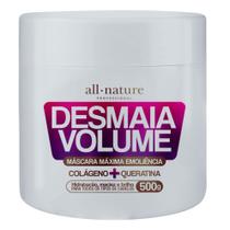 Mascara Desmaia Volume Colágeno + Queratina 500g - All Nature Mascara Desmaia Volume Colágeno + Queratina 500g - All Nature