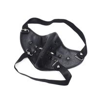 Máscara Devil Punk Halloween Cosplay PU Half Face Show Pro Máscara Devil Punk Halloween Cosplay PU Half Face Show Pro