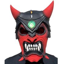 Máscara Diabo com Elmo Halloween Carnaval Fantasia Teatro Terror Assustador Dia das Bruxas Zumbi Cosplay