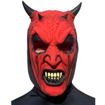 Máscara Diabo Vermelho Halloween Carnaval Fantasia Teatro Terror Assustador Dia das Bruxas Zumbi Cosplay
