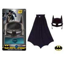 Máscara Do Batman Com Capa Fantasia Infantil Brinquedo Máscara Do Batman Com Capa Fantasia Infantil Brinquedo