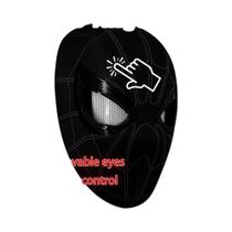 Máscara do Homem-Aranha com Controle Remoto e Olhos Móveis - Fantasia Infantil para Halloween