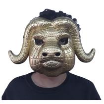 Máscara do Round 6 Búfalo VIP Dourada Plástico