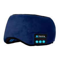 Máscara Dormir Sem Fio Fone De Ouvido Bluetooth Musica Viagem Tecido Fino