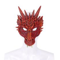 Máscara Dragon PU Foam Full Face Cover Mardi Gras Cosplay Party Máscara Dragon PU Foam Full Face Cover Mardi Gras Cosplay Party
