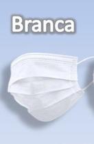 Mascara dupla c/ elastico infantil branca c/ 25 unid protect