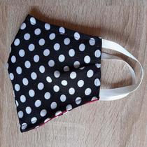 Máscara Dupla Face Lavável Sustentável Algodão Edu