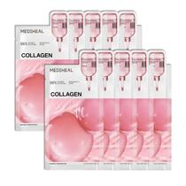 Máscara em folha Mediheal Collagen Essential Core Firming x10