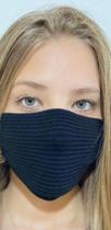 Máscara em tricot preta - stylo modas Máscara em tricot preta - stylo modas