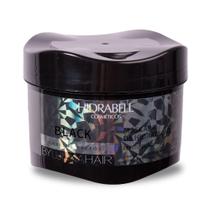 Máscara Escurecedora Cabelos Brancos Intensificador Preto Black Efeito 100 Natural 250g Hidrabell