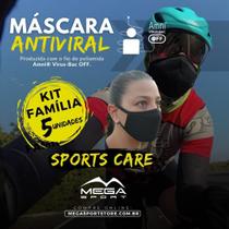 Máscara Esportiva Antiviral - Kit Família - Sports Care