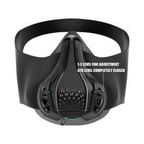 Máscara Esportiva Preta Destacável, Respirável E Resistente a Impactos Para Corrida, Fitness E Máscara Esportiva Preta Destacável, Respirável E Resistente a Impactos Para Corrida, Fitness E