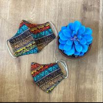 Máscara estampa Africana 100% Algodão