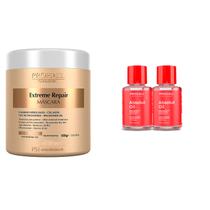Máscara Extreme Repair Prohall 500g +2 Reparador Óleo de Pontas Argan Máscara Extreme Repair Prohall 500g +2 Reparador Óleo de Pontas Argan