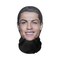 Máscara Facial 3D De Ronaldo Com Proteção UV, Leve E Respirável, Cobertura De Cabeça Em Malha Para