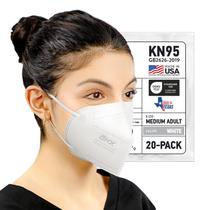 Máscara facial AccuMed BNX KN95 E95M descartável 20 unidades branca