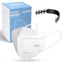 Máscara facial Aimasc KN95 de 5 camadas, filtro 95%, 100 unidades