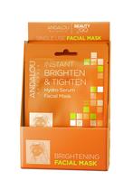 Máscara facial Andalou Naturals Instant Brighten Hydro Serum, pacote com 6