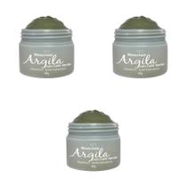 Máscara Facial Argila Verde Limpeza 3 Unidades - Lucy's