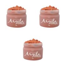 Máscara Facial Argila Vermelha Idade Acne 3 Unidades Máscara Facial Argila Vermelha Idade Acne 3 Unidades