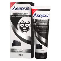 Máscara facial asepxia carvão detox 30g