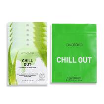 Máscara facial Avatara Chill Out hidratante com ácido hialurônico, 5 folhas