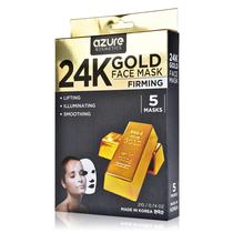 Máscara facial Azure 24K Gold Firming Anti-Envelhecimento com Ácido Hialurônico