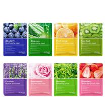Máscara facial BIOAQUA Fruit Flower Extract Vitamina C 25g x 8 unidades