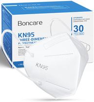 Máscara facial Boncare KN95 30 unidades, 5 camadas, respirável, branca Máscara facial Boncare KN95 30 unidades, 5 camadas, respirável, branca