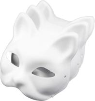 Máscara facial C&Xanadu Cat White Paper, pintável por você mesmo (pacote com 3)