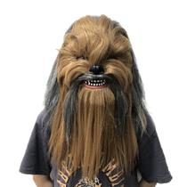Máscara facial Chewbacca, látex, adereço de fantasia de cosplay