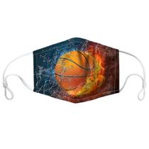 Máscara facial com estampa de basquete com filtro de algodão substituível Máscara facial com estampa de basquete com filtro de algodão substituível