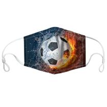 Máscara facial com estampa de futebol com filtro substituível para crianças/adultos Máscara facial com estampa de futebol com filtro substituível para crianças/adultos
