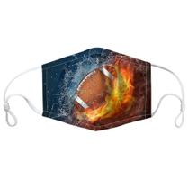 Máscara facial com impressão de basquete com filtro reutilizável para crianças/adultos Máscara facial com impressão de basquete com filtro reutilizável para crianças/adultos