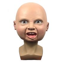 Máscara facial completa com capacete Latex Smile Child Comedy Cosplay Máscara facial completa com capacete Latex Smile Child Comedy Cosplay