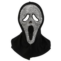 Máscara facial Crystal Screaming Ghost Sparkling PVC Halloween