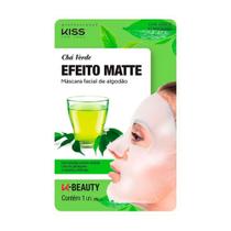Máscara facial de algodão chá verde kiss new york