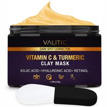 Máscara Facial de Argila VALITIC com Vitamina C e Cúrcuma - 50g