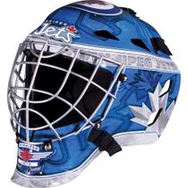 Máscara facial de goleiro de hóquei Franklin Sports NHL Winnipeg Jets