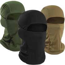 Máscara facial de pele Balaclava WTACTFUL para homens, 3 peças, preta, verde, marrom