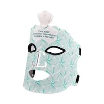 Máscara Facial de Silicone 3D com LED 7 Cores - Terapia de Luz Vermelha para Cuidados com a Pele