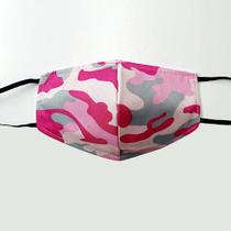 Máscara facial de tecido extravagante camuflada rosa e cinza pacote com 10 da Giftscircle (pacote com 2)