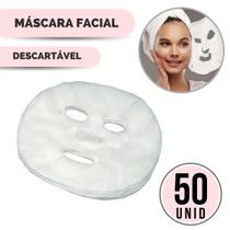 Mascara Facial Descartável Hidratação Limpeza Pele Pcte 50 Unidades PEGWEB