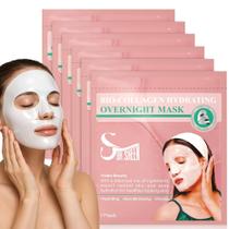 Máscara facial Dr. Sheen Bio Collagen Hydrogel, pacote com 6 unidades durante a noite Máscara facial Dr. Sheen Bio Collagen Hydrogel, pacote com 6 unidades durante a noite