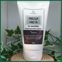 Máscara Facial e Corporal - Argila Preta - Detox, diminui manchas, reduz flacidez e rugas - 180g