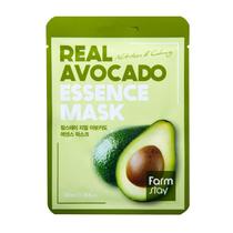 Máscara facial FARMSTAY Real Avocado Essence com 23 mL - pacote com 10