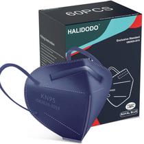 Máscara facial HALIDODO KN95 de segurança respirável de 5 camadas azul royal Máscara facial HALIDODO KN95 de segurança respirável de 5 camadas azul royal