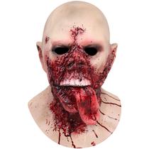 Máscara facial Halloween Horror Decayed Tongue-Out Latex