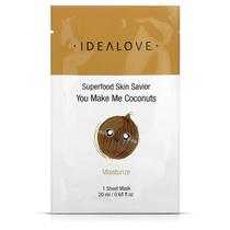 Máscara Facial Hidratante, You Make Me Coconuts Superfood Skin Savior, 20 mL, Idealove Máscara Facial Hidratante, You Make Me Coconuts Superfood Skin Savior, 20 mL, Idealove