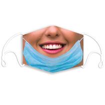 Máscara facial imitada com impressão 3D humana respirável e reutilizável